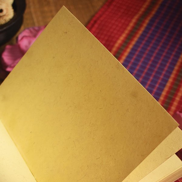Bengal Gamcha And Miri Assam Gamusa Bound Handmade Paper Notebook With Hand Embroidery - Image 6