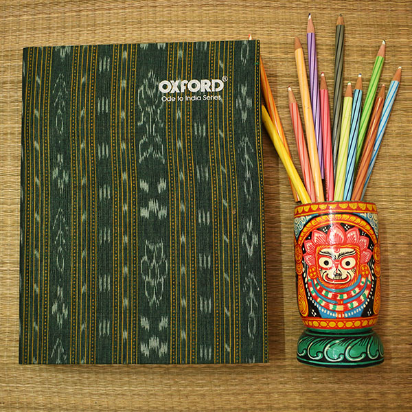 Odisha Ikat Dark Green Notebook (V)