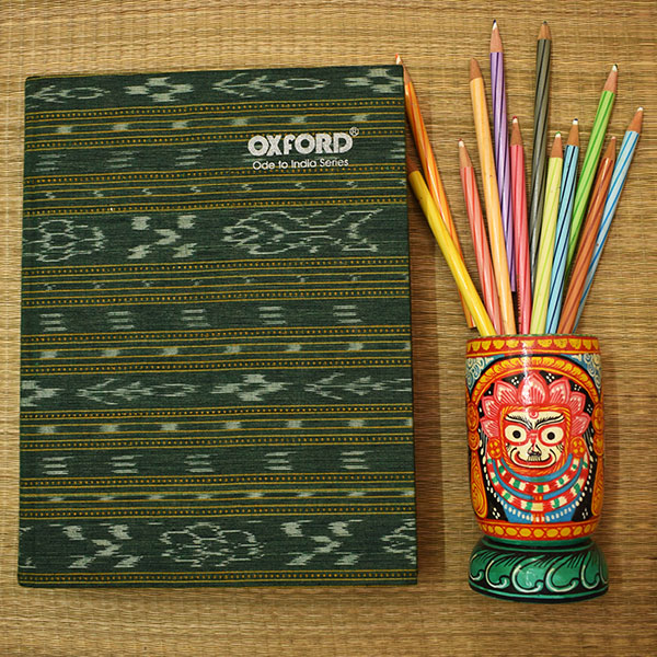 Odisha Ikat Green Notebook (H)