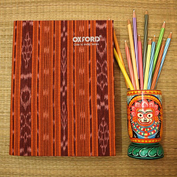 Odisha Orange Ikat Notebook