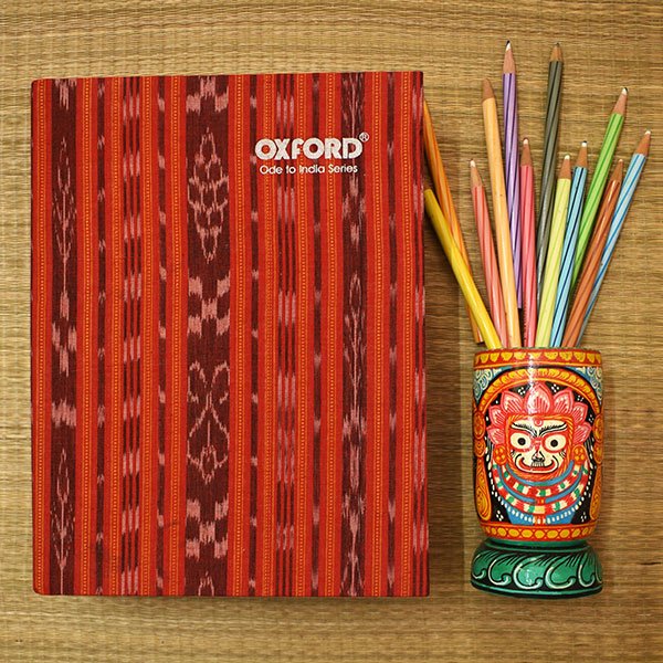 Odisha Ikat Red Notebook (V)