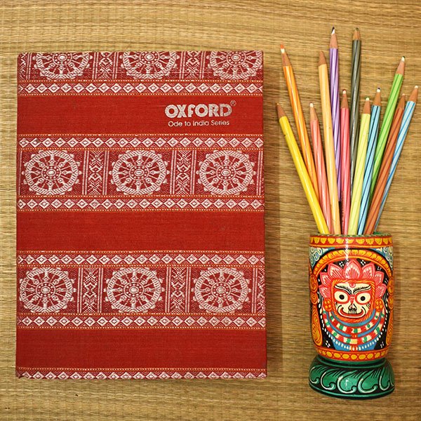 Odisha Red Konark Chakra Notebook