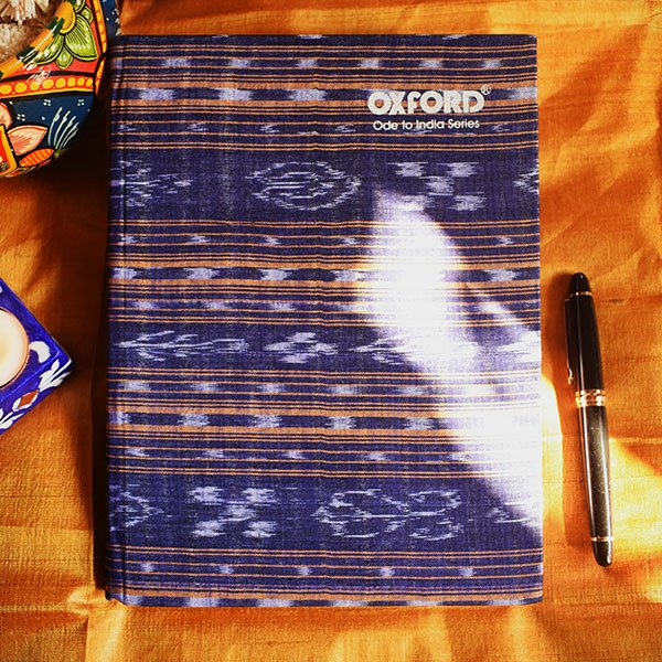 Odisha Ikat Dark Blue Notebook (H) - Image 2