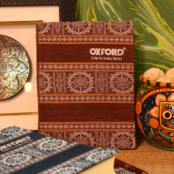 Odisha Konark Chakra Brown Handmade Paper Notebook